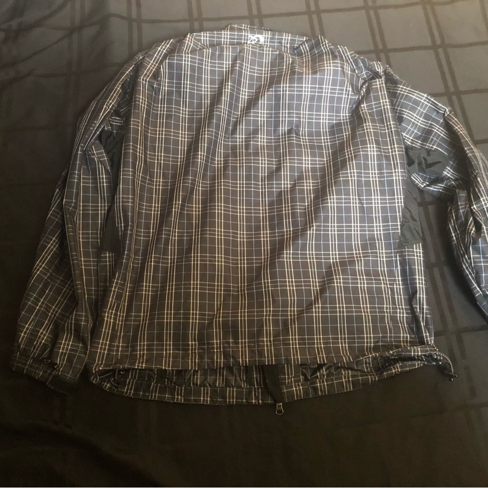 Zero Restriction Windbreaker Mens Large Plaid Tour Series Performance Golf Logo - Picture 10 of 10